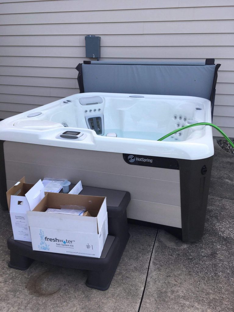 Hot Spring Highlife Prodigy delivered & installed in Coal Township
