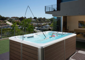 Endless Pools SwimCross backyard install