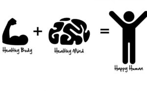 healthy body + healthy mind = happy human